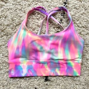 Lululemon Psychedelic Wash Multi Energy Longline Bra